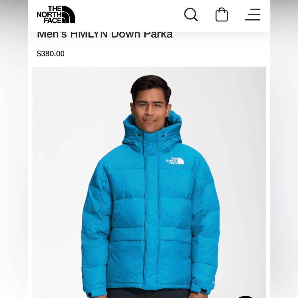 BLACK the north face Himalayan down parka
